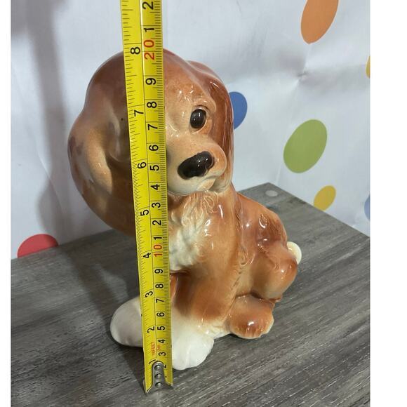 Mid Century Porcelain Puppy Dog Planter - Picture 5 of 15